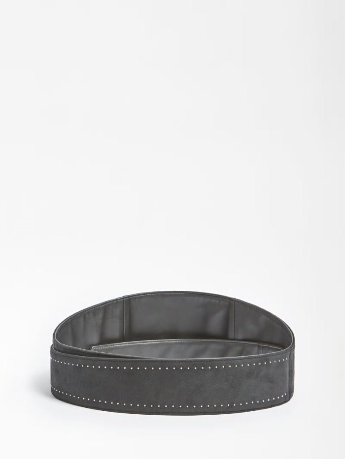 Cinturones Guess Studs Faux Suede Belt Mujer Negros | SE-992887