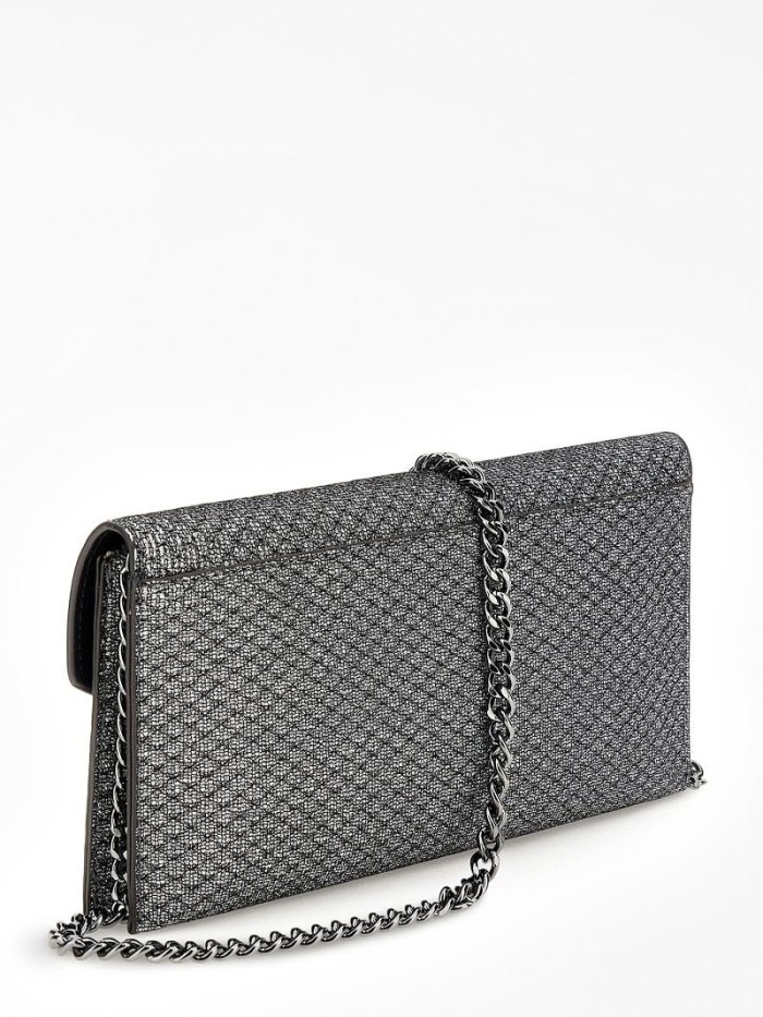 Clutch Guess Ever Lurex Mujer Plateados | SE-655734