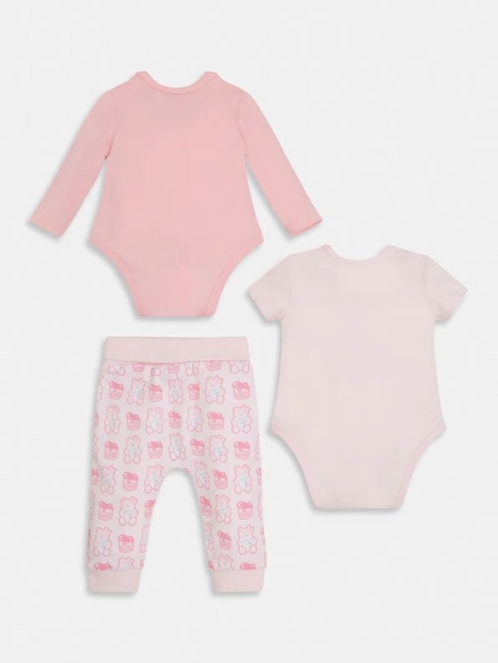 Conjuntos Guess Pack 2 Body And Pant Niños Rosas | SE-734833