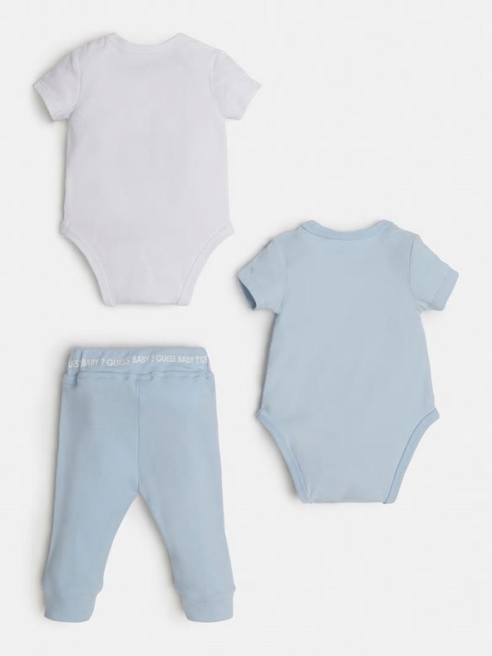 Conjuntos Guess Pack 2 Body And Pant Niños Azules Claro | SE-806292