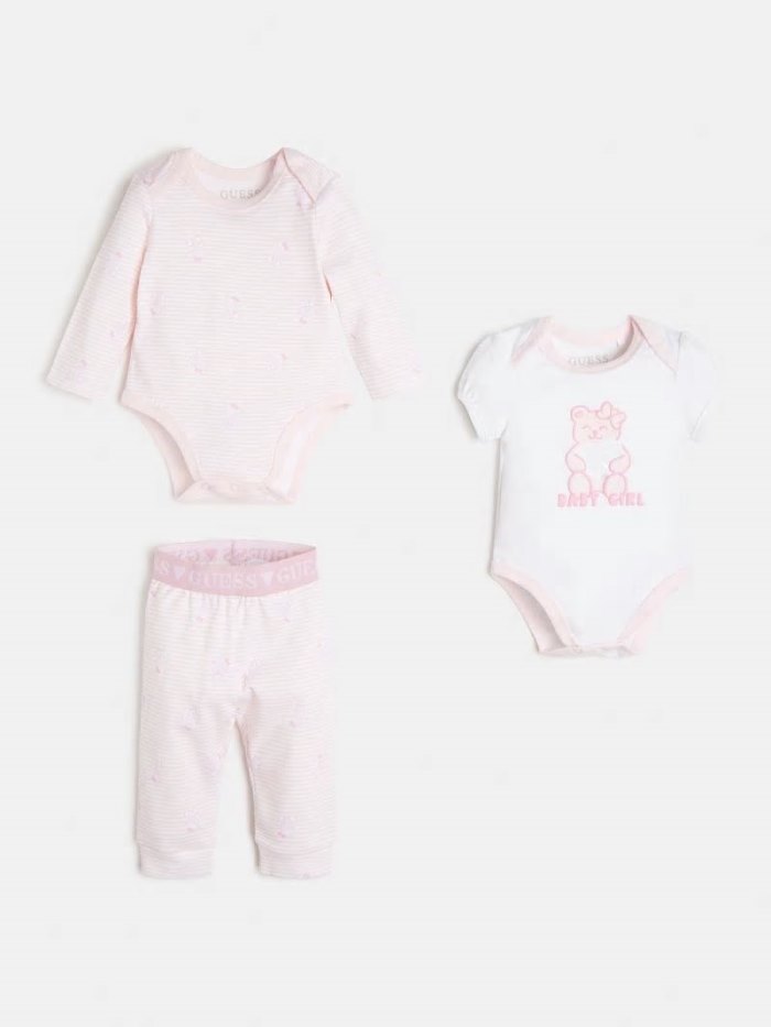 Conjuntos Guess Pack 2 Body And Pant Niños Rosas | SE-679497