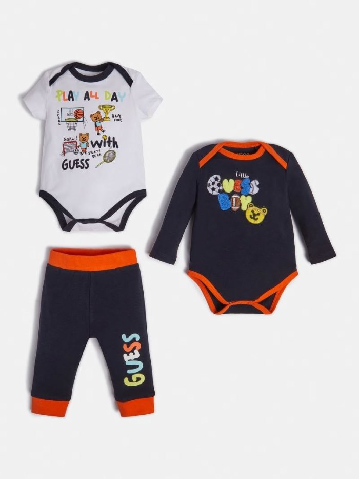 Conjuntos Guess Pant And 2 Body Niños Blancos | SE-557579