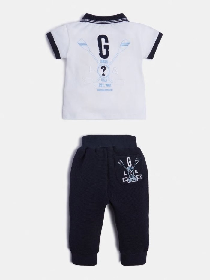 Conjuntos Guess T-shirt And Pant Active Niños Blancos | SE-761056