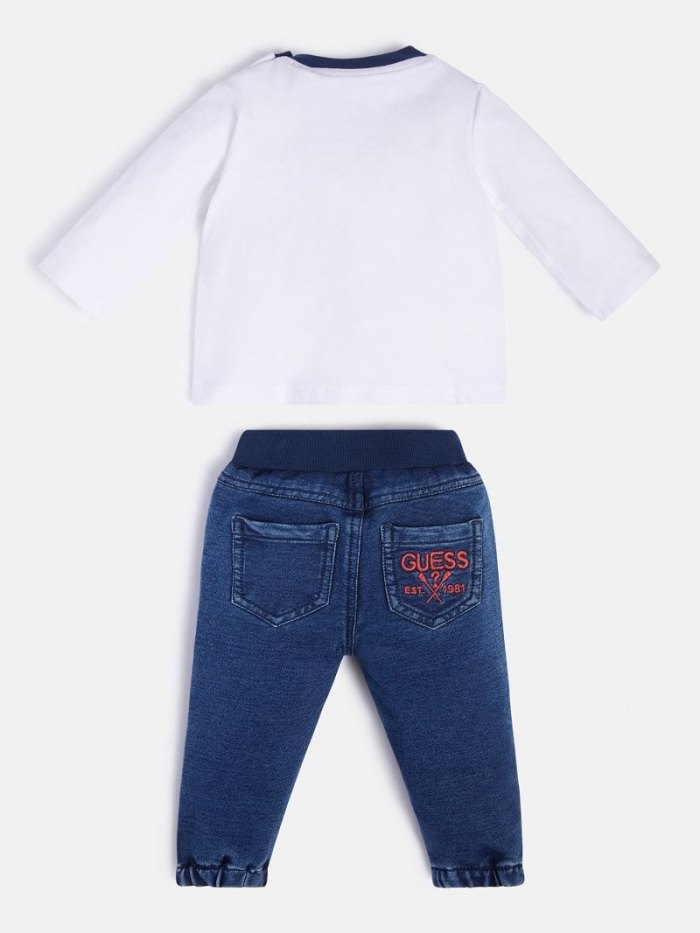 Conjuntos Guess T-shirt And Pant Niños Blancos | SE-838464