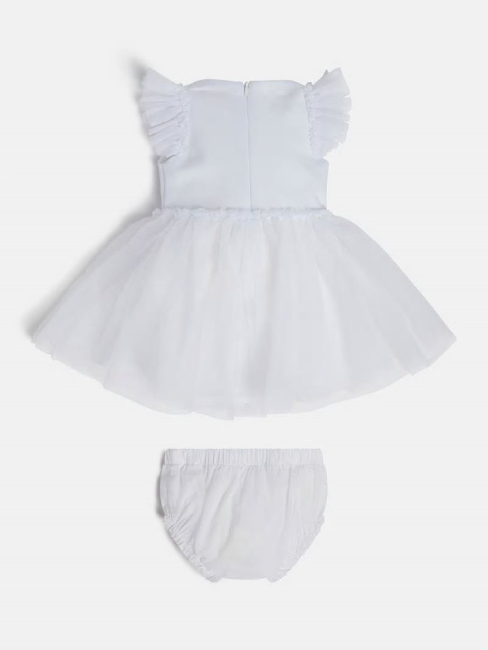 Conjuntos Guess Tulle Insert Dress And Panties Niños Blancos | SE-272601