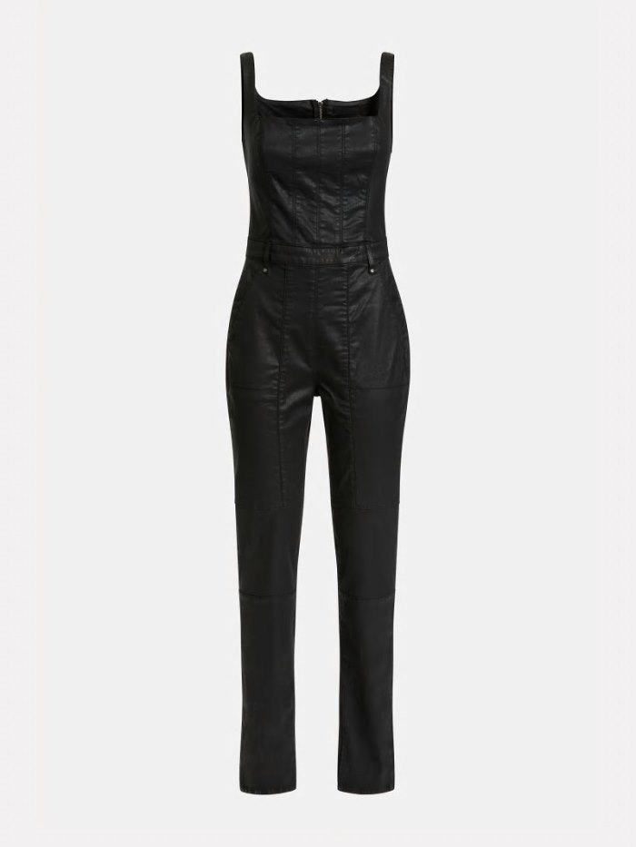 Denim Jumpsuit Guess Slim Fit Mujer Negros | SE-897253