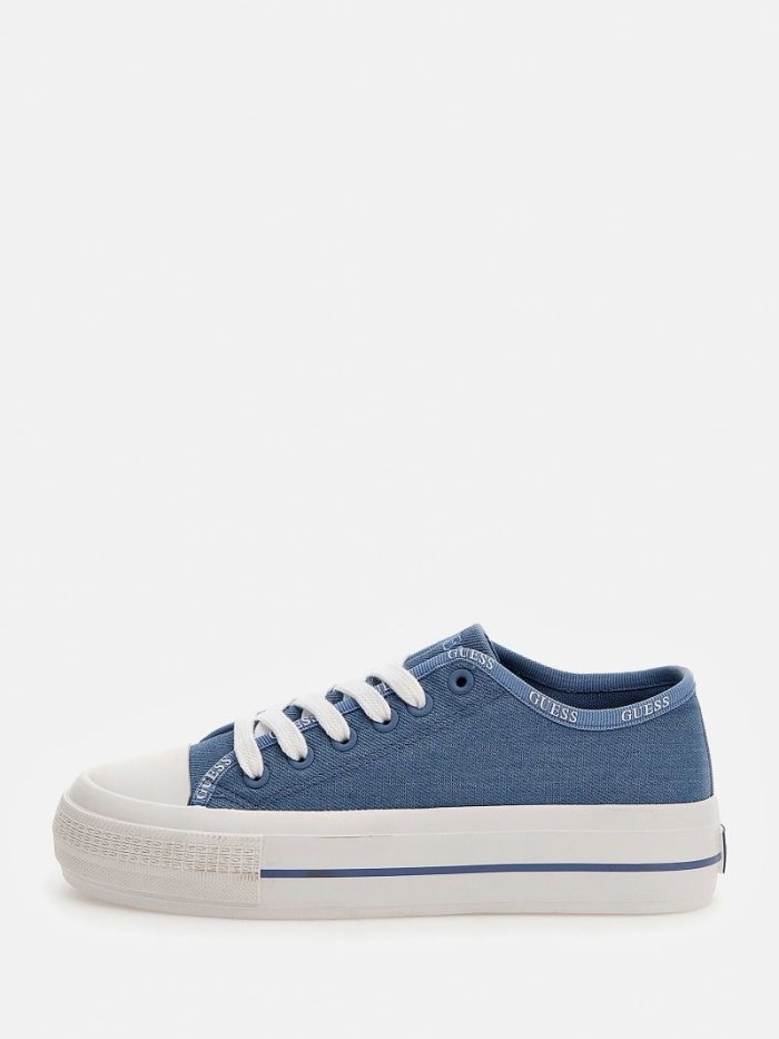 Denim Sneakers Guess Emma Mujer Azules | SE-466537