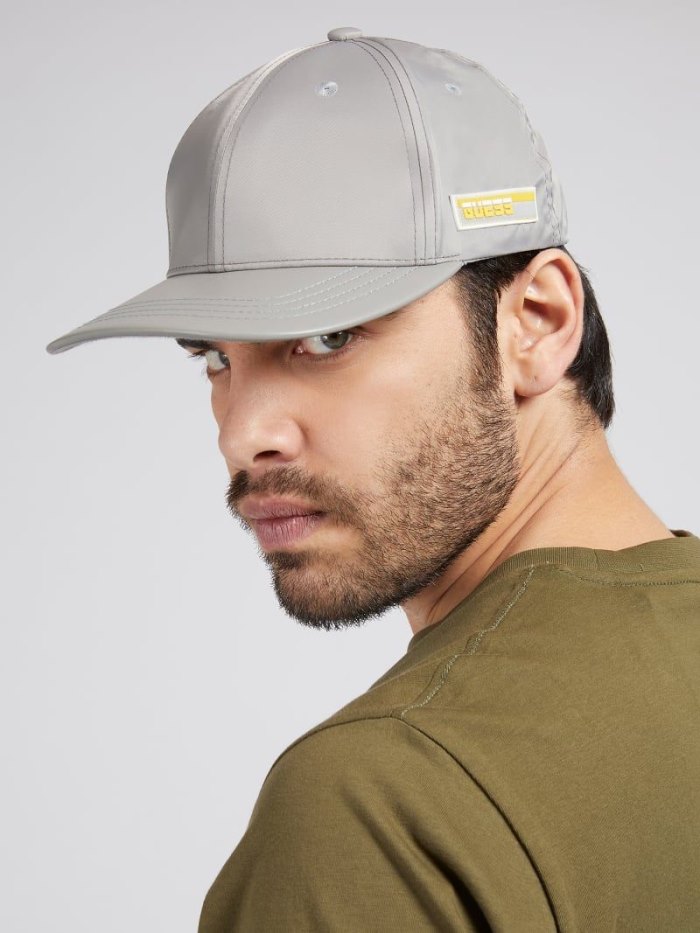 Gorras Guess Peaked Hombre Grises | SE-774427