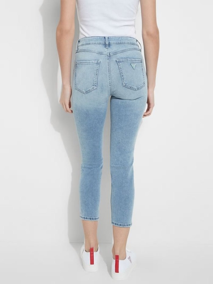 Jeans Guess Abrasion Detail Skinny Mujer Azules Claro | SE-952733