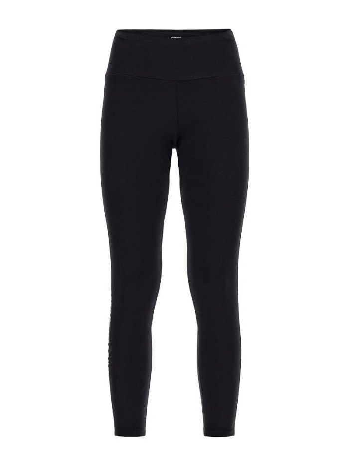 Leggins Guess Logo Tape Mujer Negros | SE-795202