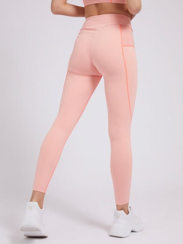 Leggins Guess Microfiber Mujer Rosas | SE-631469