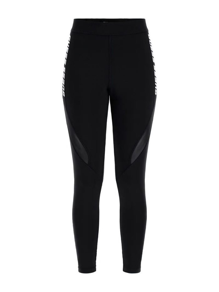 Leggins Guess Side Logo Mujer Negros | SE-483330