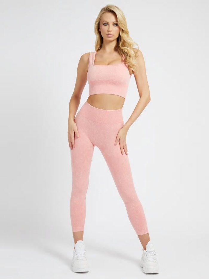 Leggins Guess Sweater Seamless Mujer Rosas | SE-101864