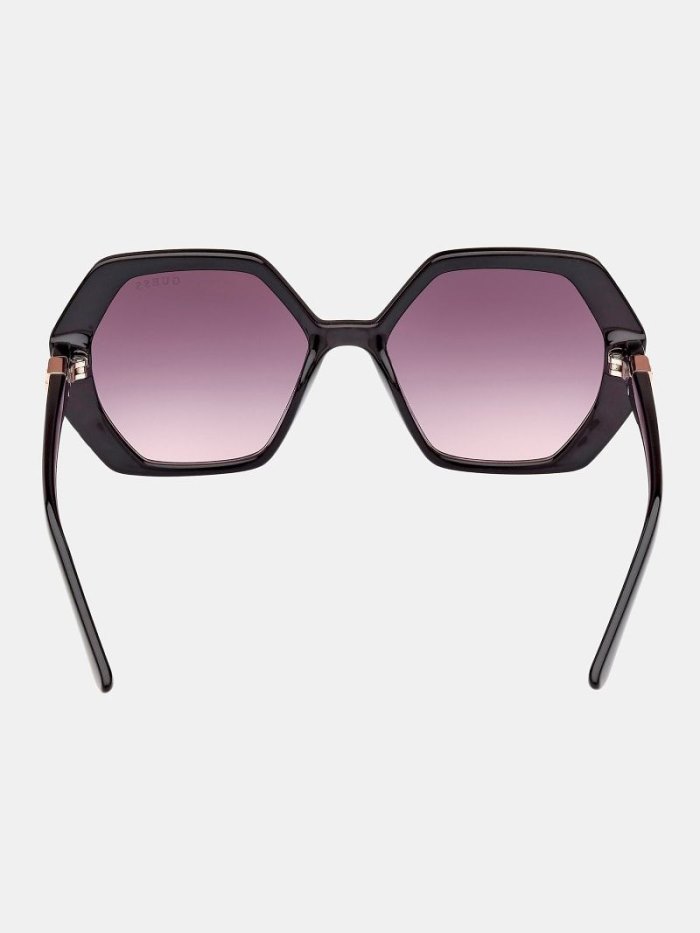 Lentes de Sol Guess Geometric Sunglasses Model Mujer Negros | SE-609605