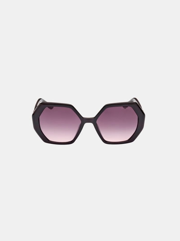 Lentes de Sol Guess Geometric Sunglasses Model Mujer Negros | SE-609605