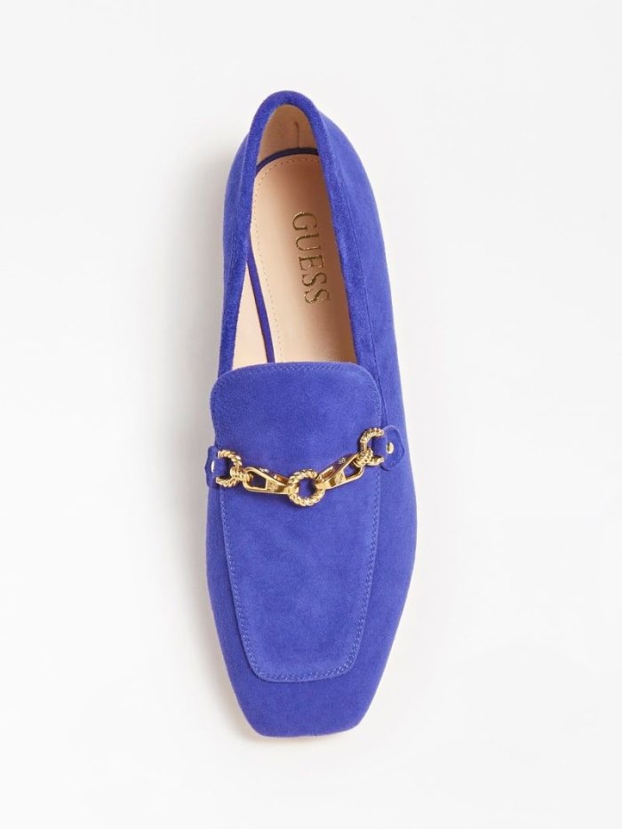 Mocasines Guess Marta Suede Mujer Azules | SE-018300