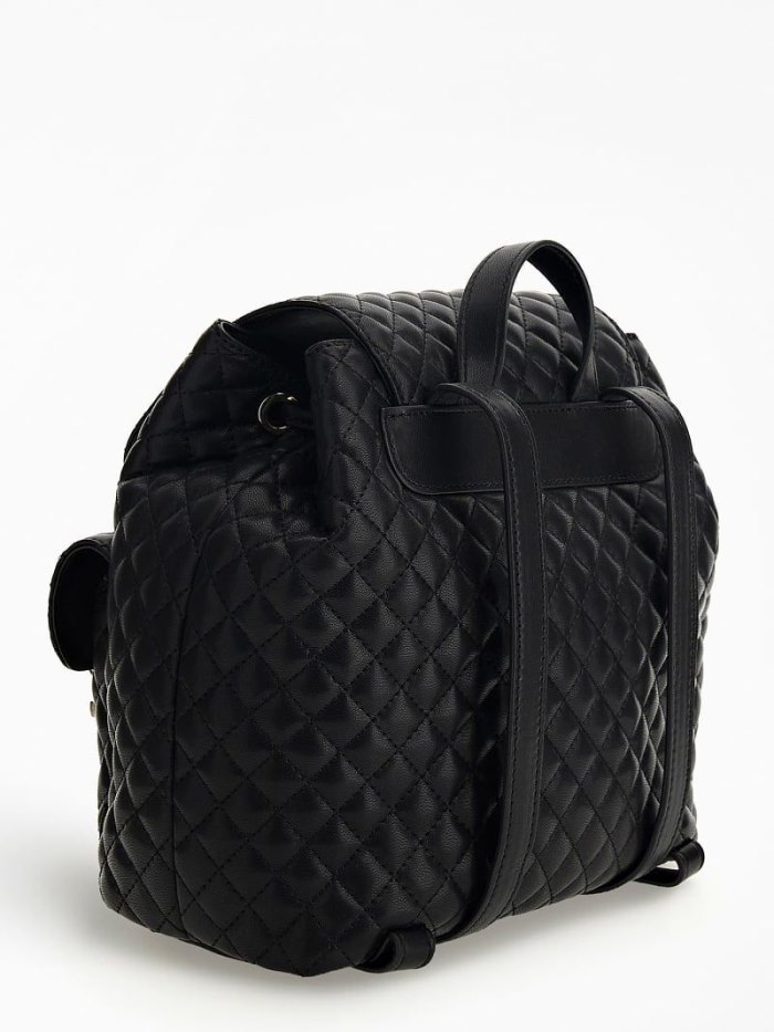 Mochilas Guess Adam Quilted Mujer Negros | SE-003187