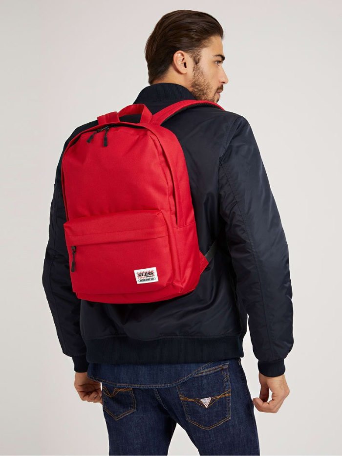 Mochilas Guess Front Pocket Hombre Rojos | SE-110600