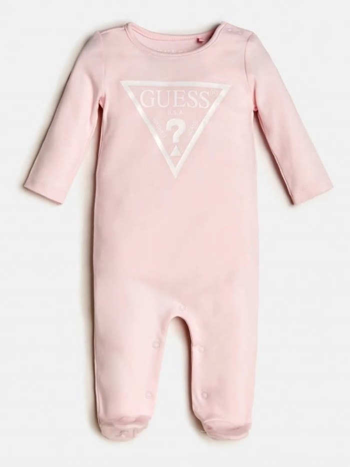 Monos Guess Triangle Logo Niños Rosas | SE-130910