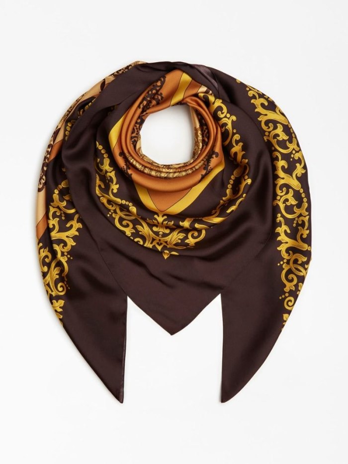 Neckerchief Guess Baroque Print Mujer Blancos | SE-716408