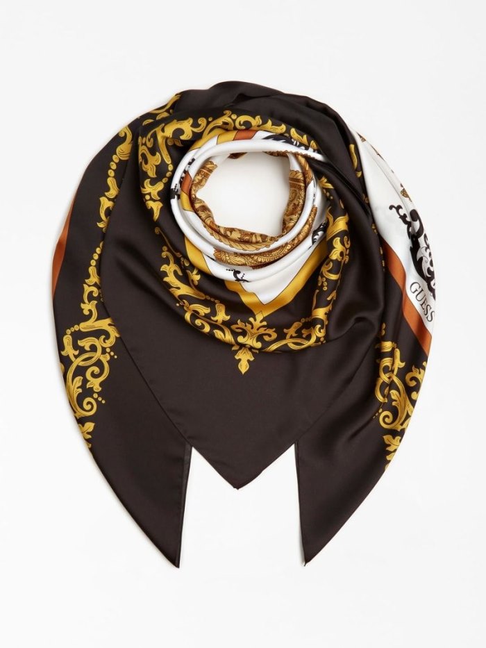 Neckerchief Guess Baroque Print Mujer Blancos | 