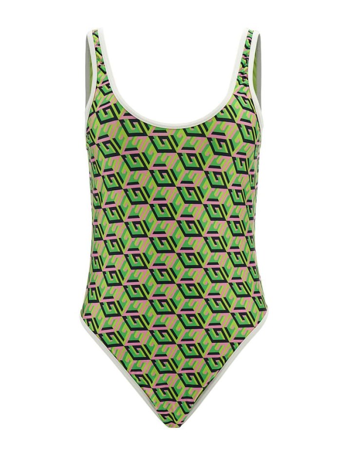 One Piece Swimsuits Guess G Cube Sporty Mujer Verdes | SE-239066