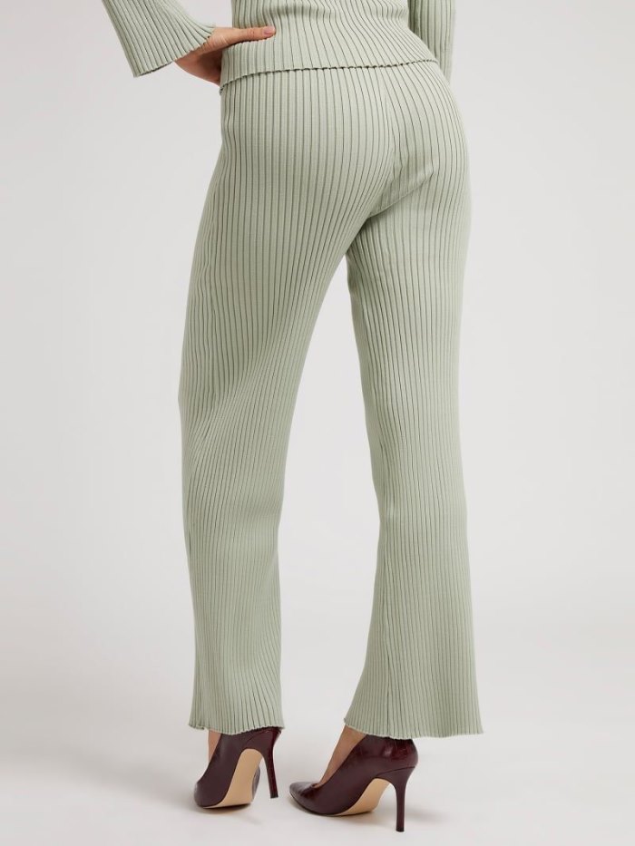 Pantalon Deportivo Guess Sweater Rib Pant Mujer Verdes | SE-223721