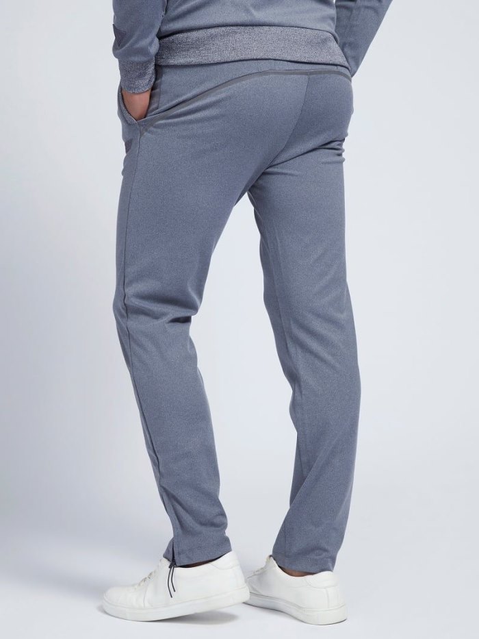 Pantalones Guess Logo Hombre Grises | SE-679972