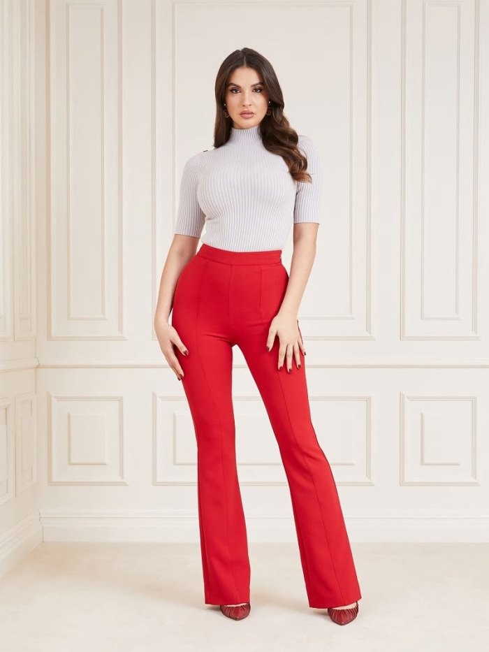 Pantalones Guess Marciano Chloe Mujer Rojos | SE-550740