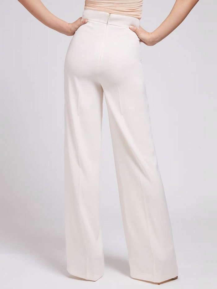 Pantalones Guess Marciano Palazzo Mujer Rosas | SE-285449