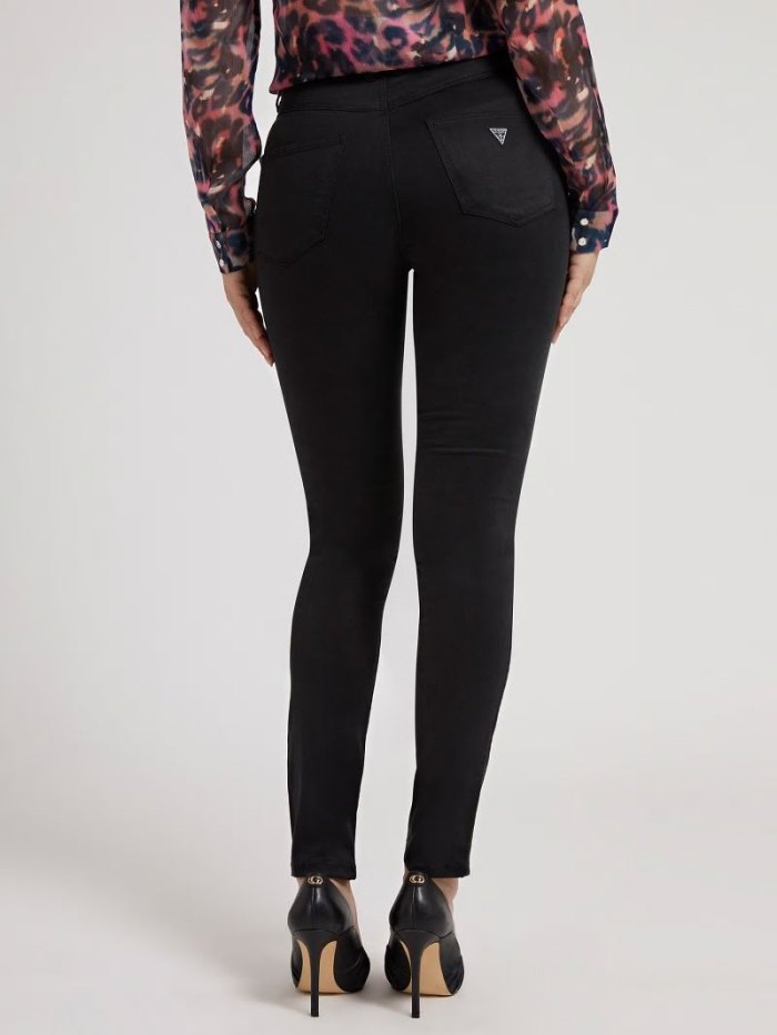 Pantalones Guess Skinny Fit Mujer Negros | SE-090788