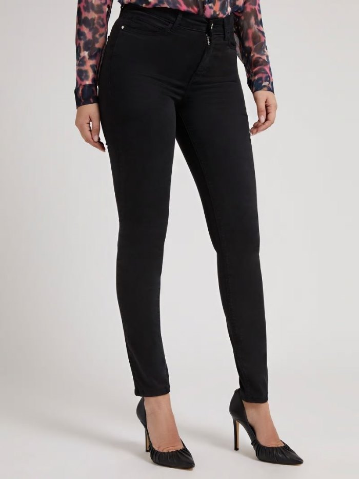 Pantalones Guess Skinny Fit Mujer Negros | SE-090788