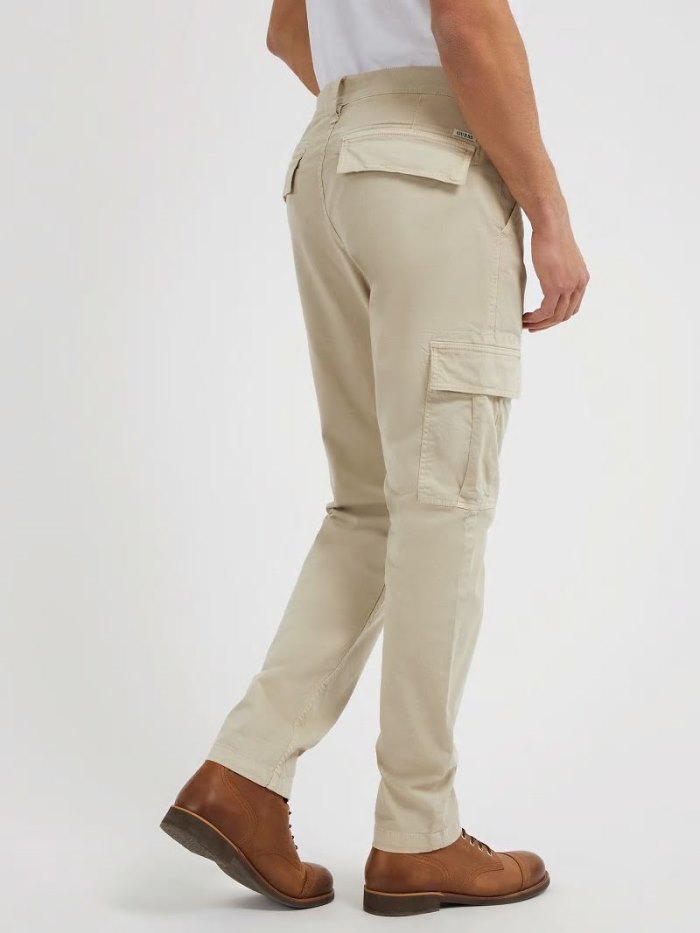 Pantalones Guess Slim Fit Cargo Hombre Beige | SE-418989