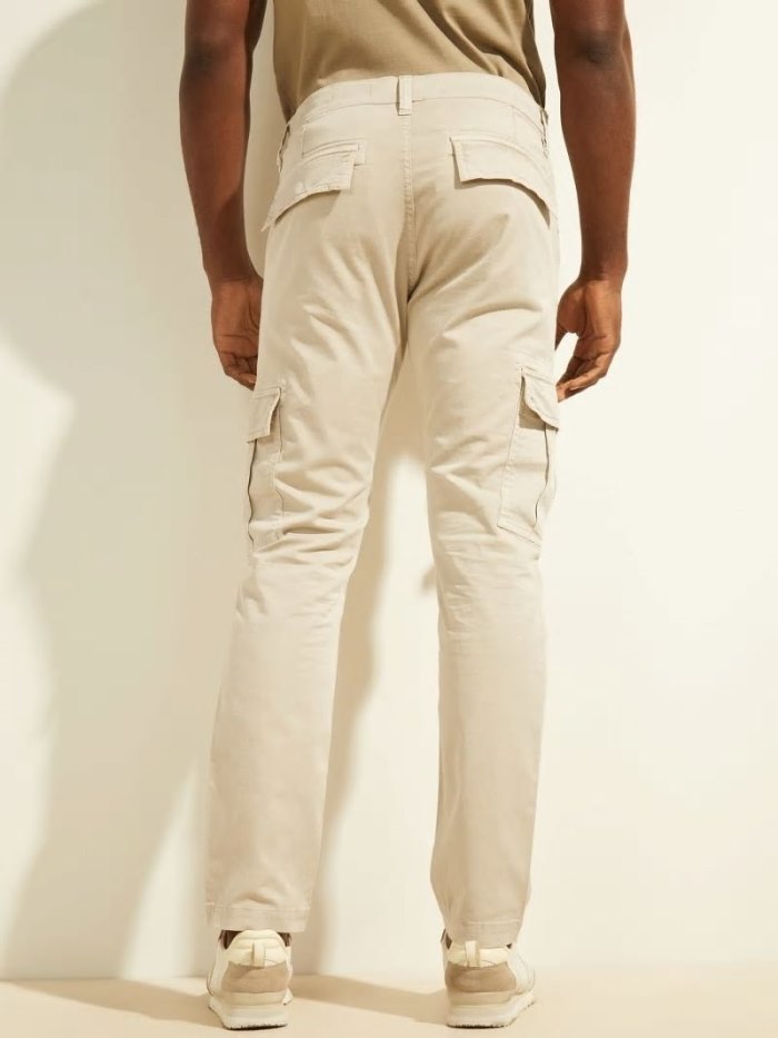 Pantalones Guess Slim Fit Cargo Hombre Beige | SE-418989