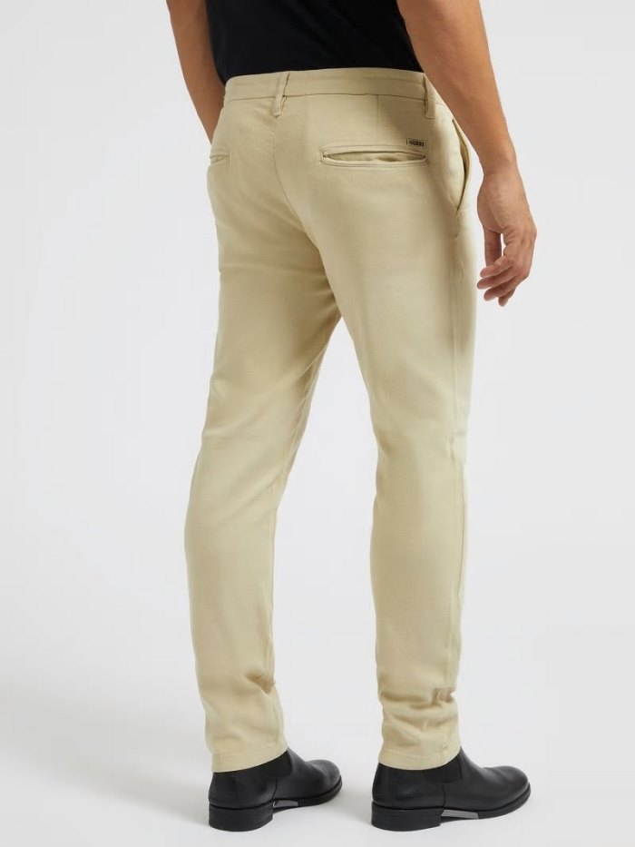 Pantalones Guess Slim Fit Chino Hombre Marrom | SE-735992