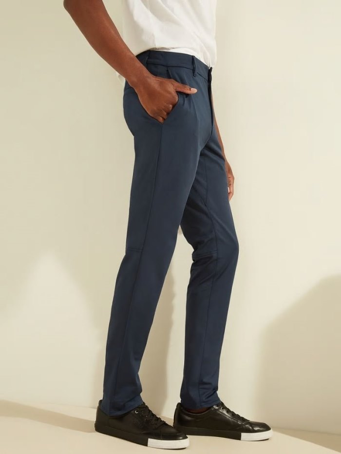 Pantalones Guess Slim Hombre Azules | SE-503982