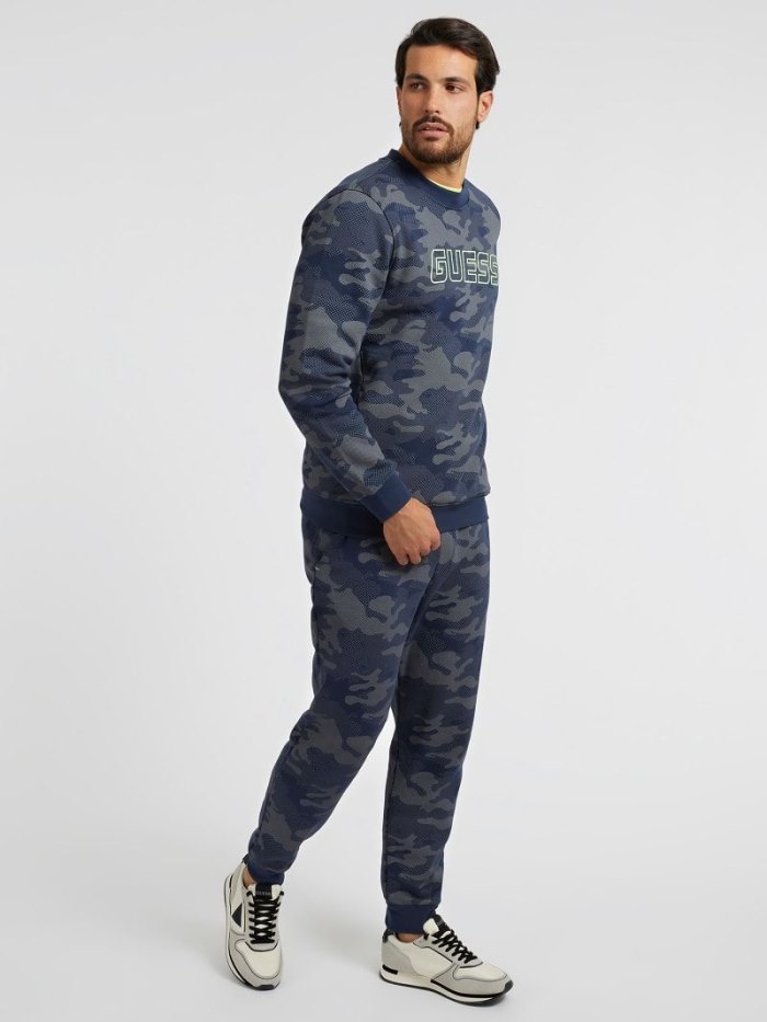 Pantalones Jogger Guess All Over Camouflage Print Jogger Pant Hombre Grises | SE-639330