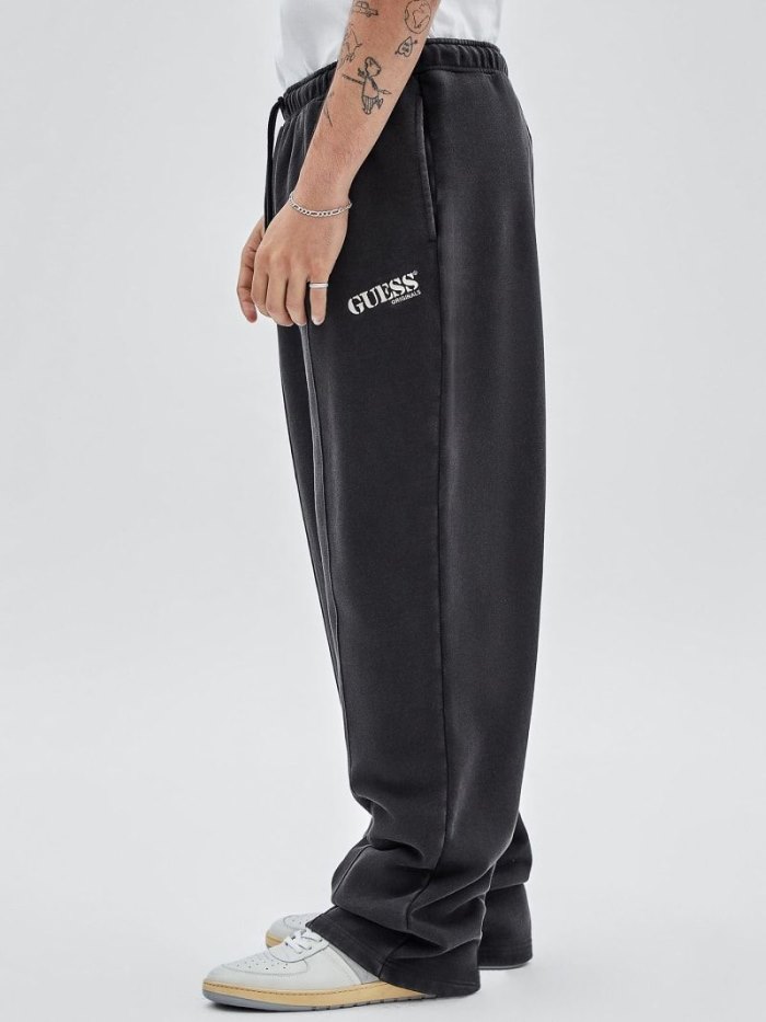 Pantalones Jogger Guess Logo Joggers Pant Hombre Negros | SE-602654