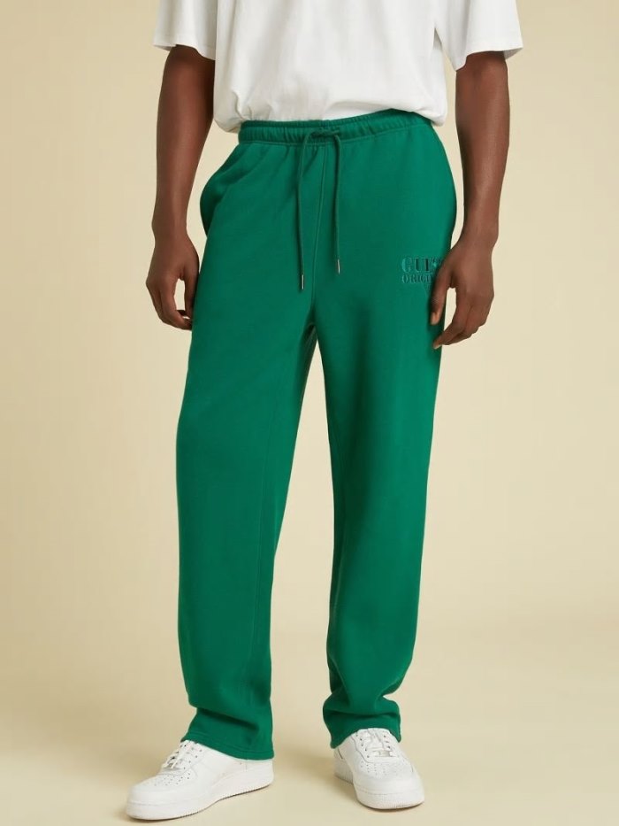 Pantalones Jogger Guess Logo Jogging Pant Hombre Verdes | SE-094060