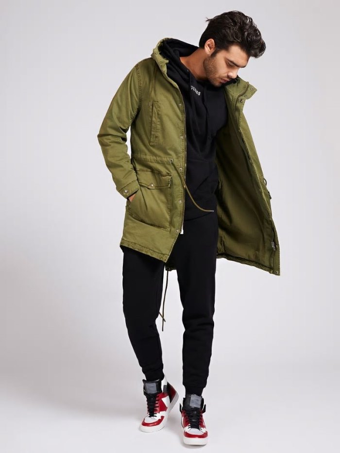 Parka Guess Cotton Hombre Verdes | SE-300981