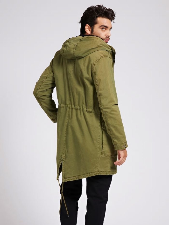 Parka Guess Cotton Hombre Verdes | SE-300981