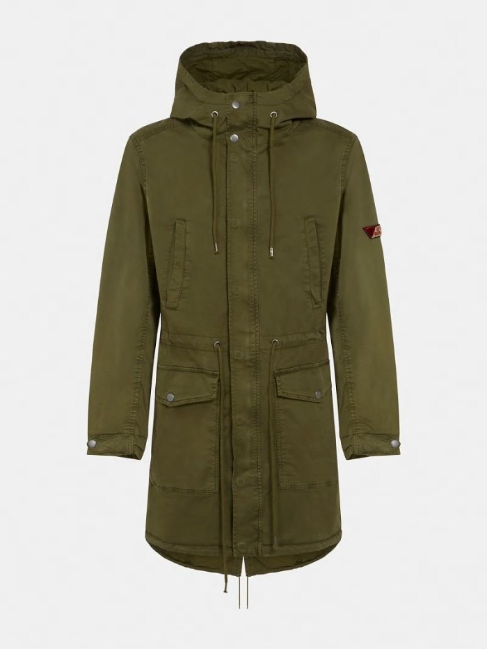 Parka Guess Cotton Hombre Verdes | SE-300981