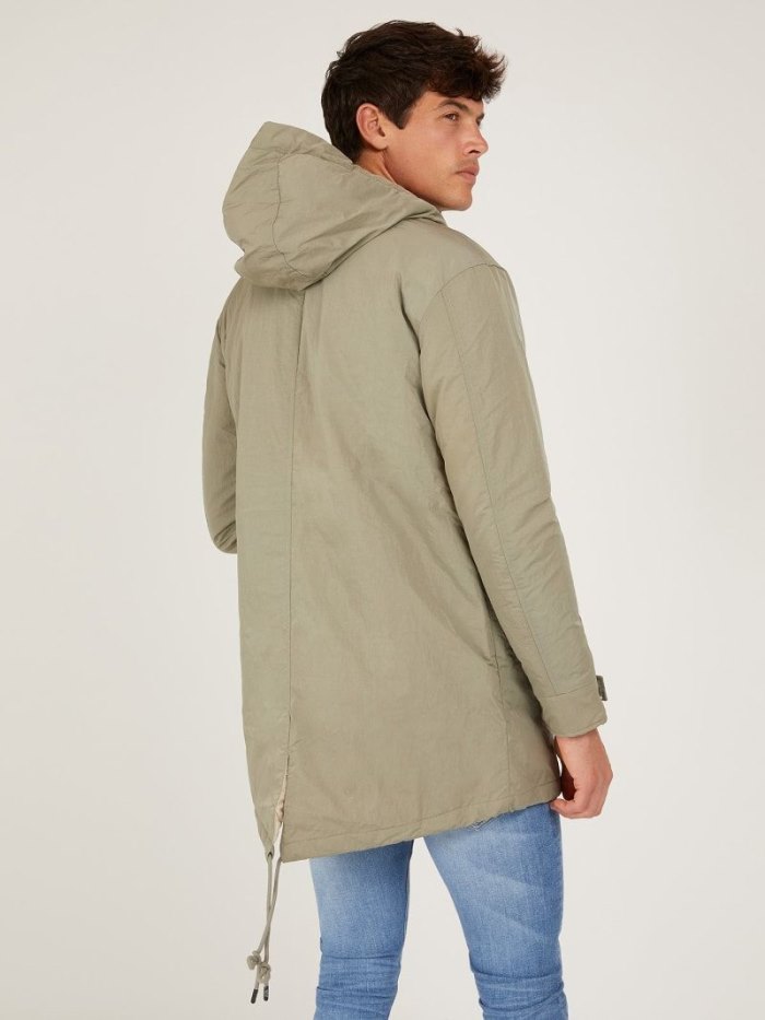 Parka Guess Front Pockets Hombre Verdes | SE-581149