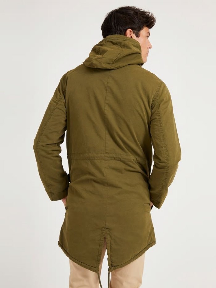 Parka Guess Hooded Cotton Hombre Verdes | SE-380734