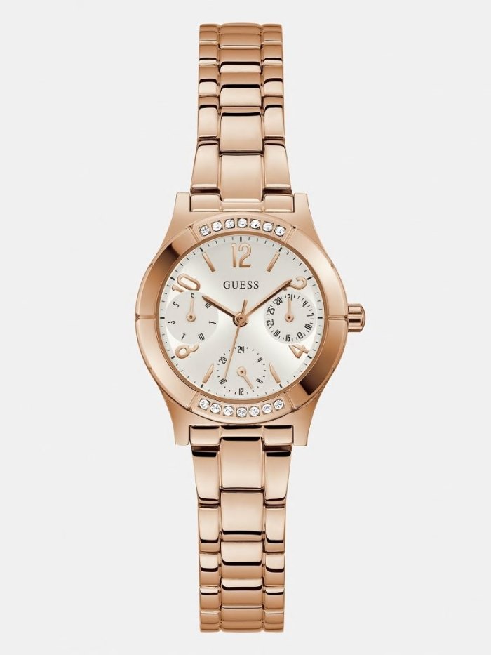 Relojes Guess Crystal Multi-function Mujer Plateados | 