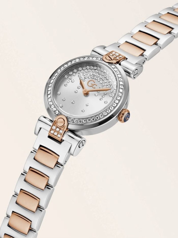 Relojes Guess GC Crystal Analogue Mujer Rosas Dorados | SE-784721