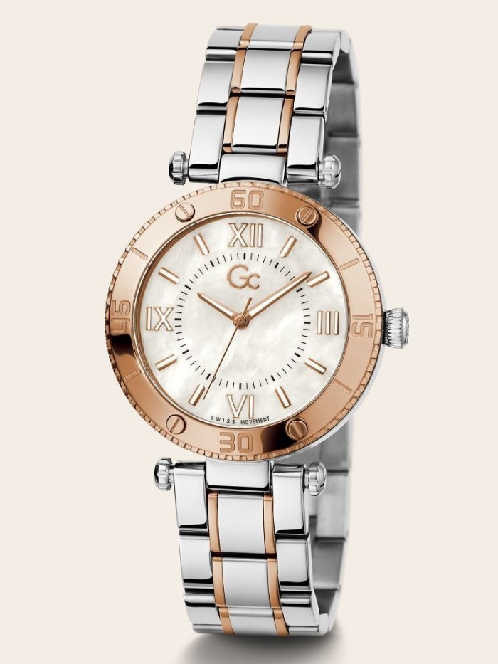 Relojes Guess GC Quartz Analogue Mujer Plateados Rosas Dorados | SE-343342