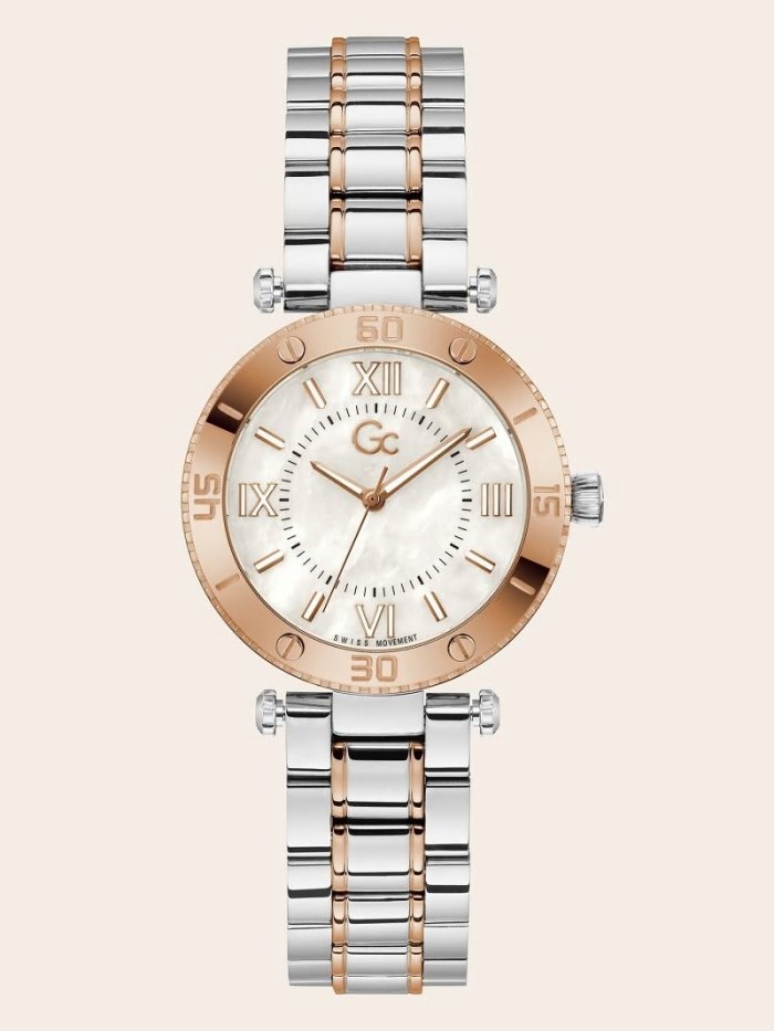 Relojes Guess GC Quartz Analogue Mujer Plateados Rosas Dorados | SE-343342