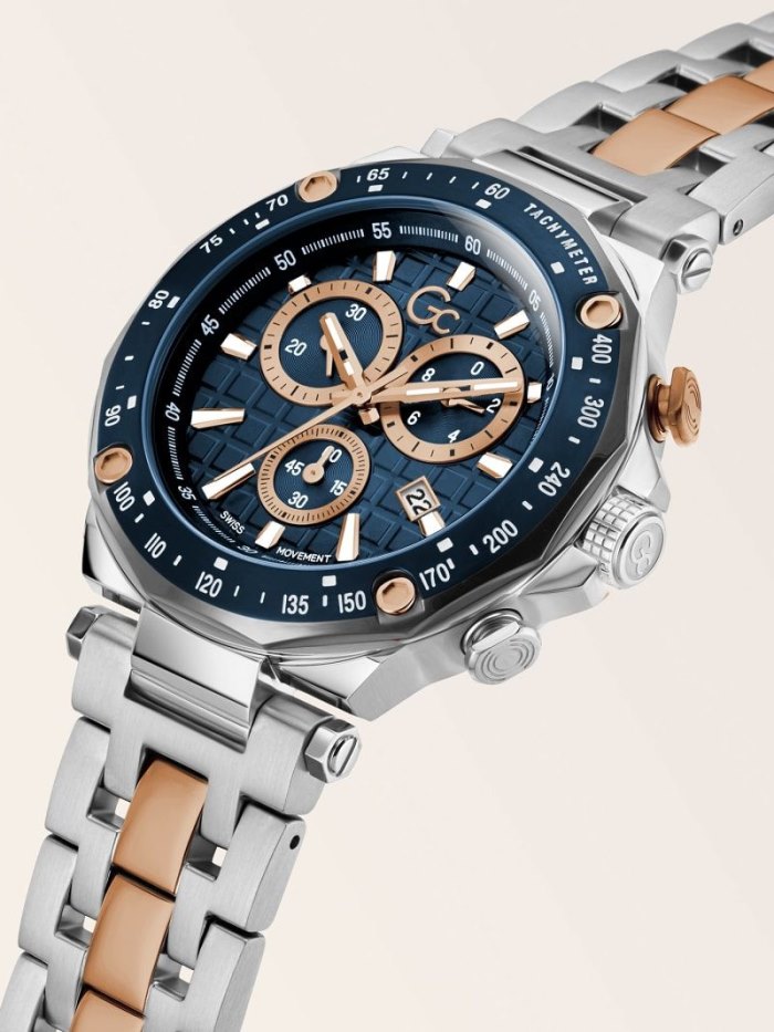 Relojes Guess GC Steel Chronograph Hombre Plateados | SE-920482