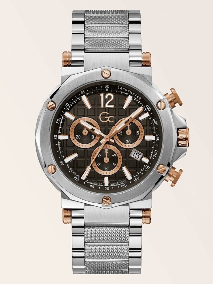 Relojes Guess GC Steel Chronograph Hombre Negros | SE-300710